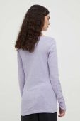 Бавовняний лонгслів Marc O'Polo колір фіолетовий (3635578)