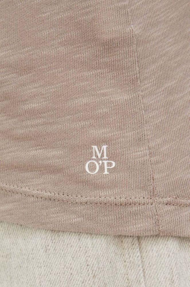 Бавовняний лонгслів Marc O'Polo колір бежевий (3635570) фото 6
