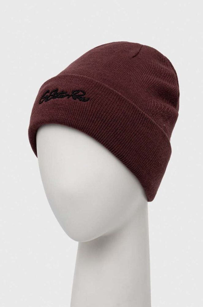 Шапка G-Star Raw колір коричневий фото 2