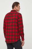Бавовняна сорочка Polo Ralph Lauren чоловіча колір червоний regular комір button-down (3691670)
