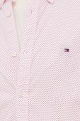 Бавовняна сорочка Tommy Hilfiger чоловіча колір червоний slim комір button-down (3681743)