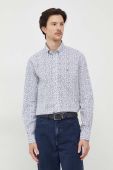 Бавовняна сорочка Tommy Hilfiger чоловіча regular комір button-down колір блакитний (3684384)