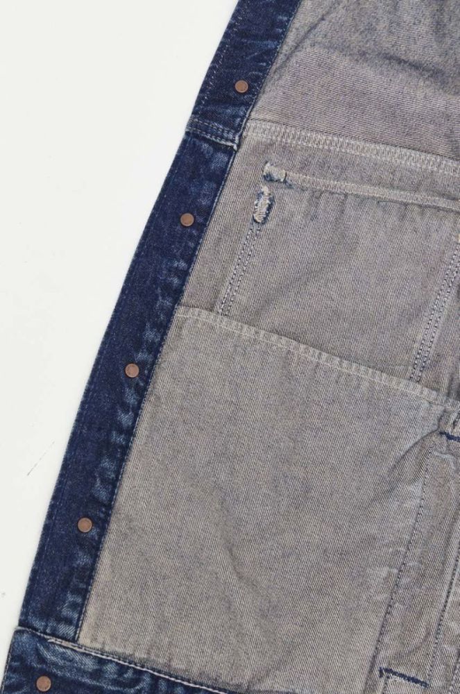 Джинсова куртка G-Star Raw чоловіча колір синій перехідна фото 7