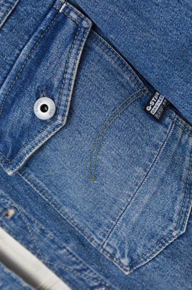 Джинсова куртка G-Star Raw чоловіча перехідна колір блакитний фото 5