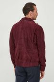 Замшева куртка Michael Kors чоловіча колір бордовий перехідна