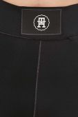 Легінси Tommy Hilfiger жіночі колір чорний однотонні (3689391)