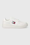 Шкіряні кросівки Tommy Jeans TJW RETRO BASKET ESS колір білий EN0EN02505 Шкіряні кросівки Tommy Jeans TJW RETRO BASKET ESS колір білий EN0EN02505