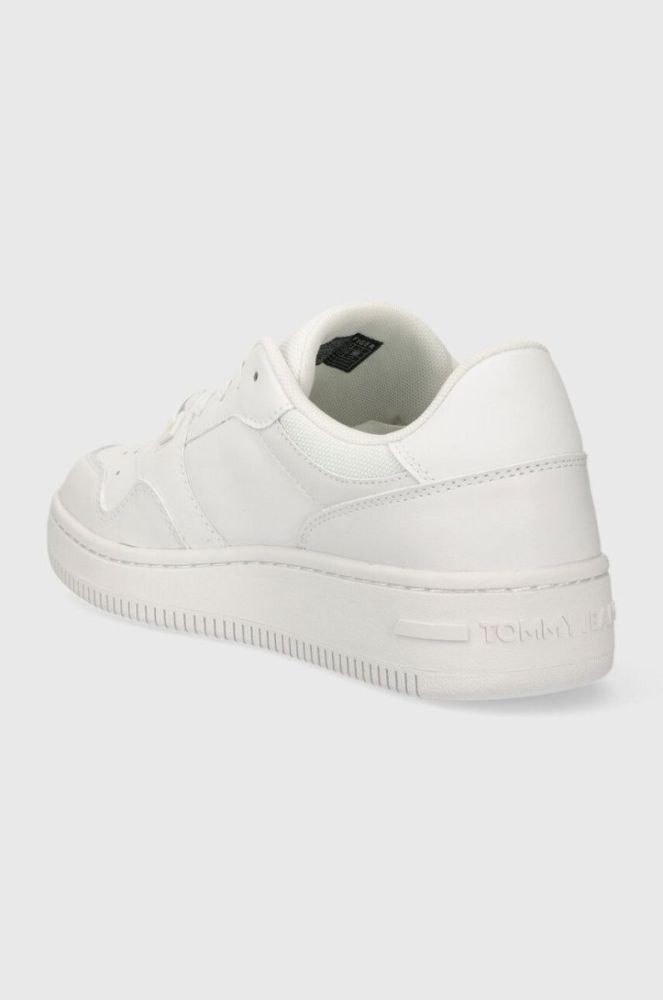 Шкіряні кросівки Tommy Jeans TJW RETRO BASKET ESS колір білий EN0EN02505 фото 3