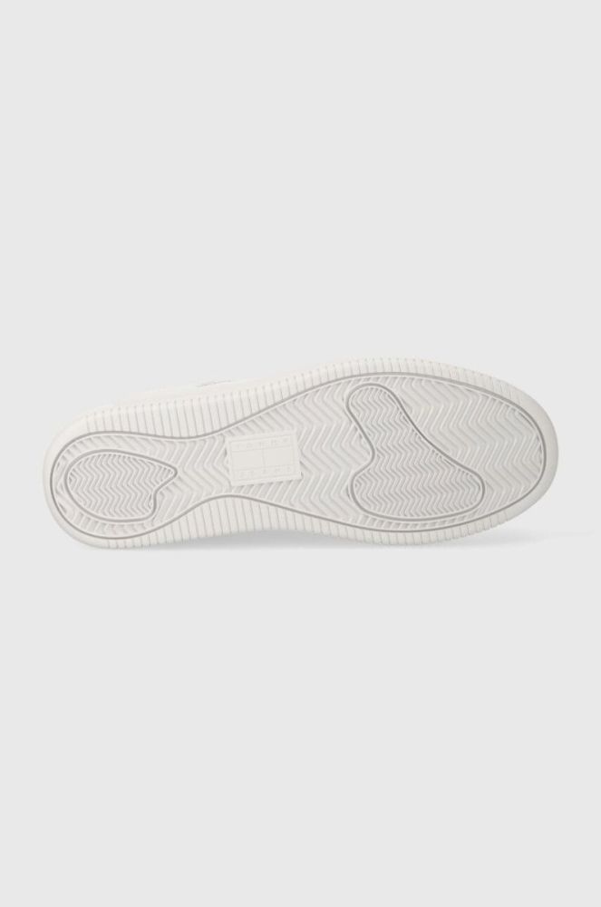 Шкіряні кросівки Tommy Jeans TJW RETRO BASKET ESS колір білий EN0EN02505 фото 5