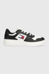 Шкіряні кросівки Tommy Jeans TJW RETRO BASKET ESS колір чорний EN0EN02505 (3682907) Шкіряні кросівки Tommy Jeans TJW RETRO BASKET ESS колір чорний EN0EN02505 (3682907)