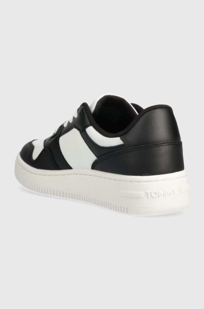Шкіряні кросівки Tommy Jeans TJW RETRO BASKET ESS колір чорний EN0EN02505 (3682907) фото 3