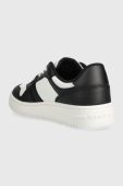 Шкіряні кросівки Tommy Jeans TJW RETRO BASKET ESS колір чорний EN0EN02505 (3682907)