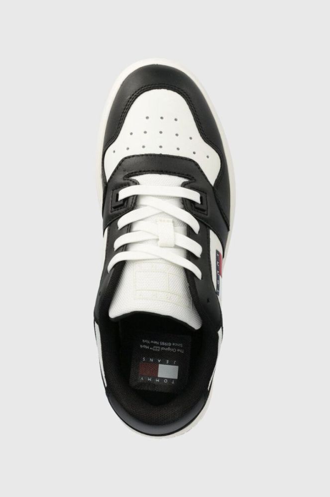 Шкіряні кросівки Tommy Jeans TJW RETRO BASKET ESS колір чорний EN0EN02505 (3682907) фото 4