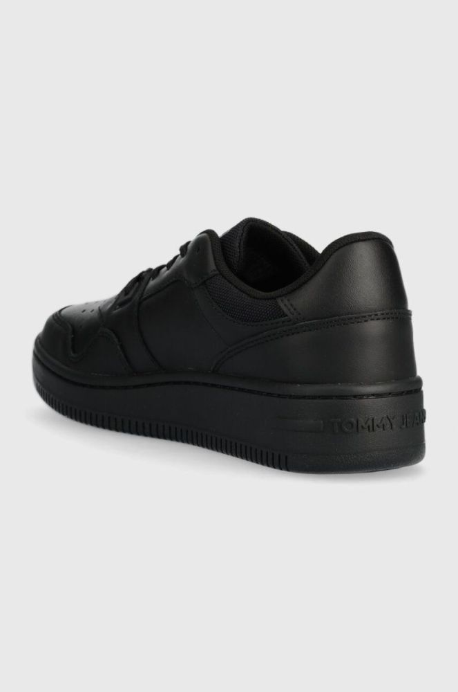 Шкіряні кросівки Tommy Jeans TJW RETRO BASKET ESS колір чорний EN0EN02505 (3683101) фото 3