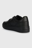 Шкіряні кросівки Tommy Jeans TJW RETRO BASKET ESS колір чорний EN0EN02505 (3683101)