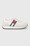 Шкіряні кросівки Tommy Jeans TJW EVA RUNNER MAT MIX ESS колір білий EN0EN02510 Шкіряні кросівки Tommy Jeans TJW EVA RUNNER MAT MIX ESS колір білий EN0EN02510
