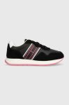 Шкіряні кросівки Tommy Jeans TJW EVA RUNNER MAT MIX ESS колір чорний EN0EN02510 Шкіряні кросівки Tommy Jeans TJW EVA RUNNER MAT MIX ESS колір чорний EN0EN02510