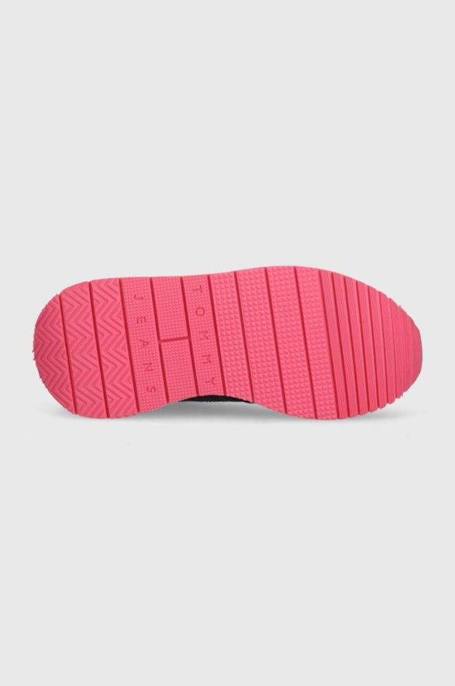 Шкіряні кросівки Tommy Jeans TJW EVA RUNNER MAT MIX ESS колір чорний EN0EN02510 фото 5