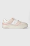 Шкіряні кросівки Tommy Hilfiger TH BASKET SNEAKER LO колір білий FW0FW07756 (3690028) Шкіряні кросівки Tommy Hilfiger TH BASKET SNEAKER LO колір білий FW0FW07756 (3690028)