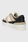Шкіряні кросівки Tommy Hilfiger TH BASKET SNEAKER LO колір бежевий FW0FW07756