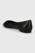 Шкіряні балетки Tommy Hilfiger ESSENTIAL POINTED BALLERINA колір чорний  FW0FW07863
