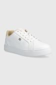 Шкіряні кросівки Tommy Hilfiger ESSENTIAL COURT SNEAKER колір білий FW0FW07686
