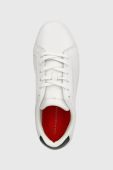 Шкіряні кросівки Tommy Hilfiger ESSENTIAL CUPSOLE SNEAKER колір білий FW0FW07687