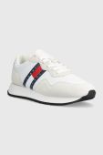 Шкіряні кросівки Tommy Jeans TJM MODERN RUNNER колір білий EM0EM01316
