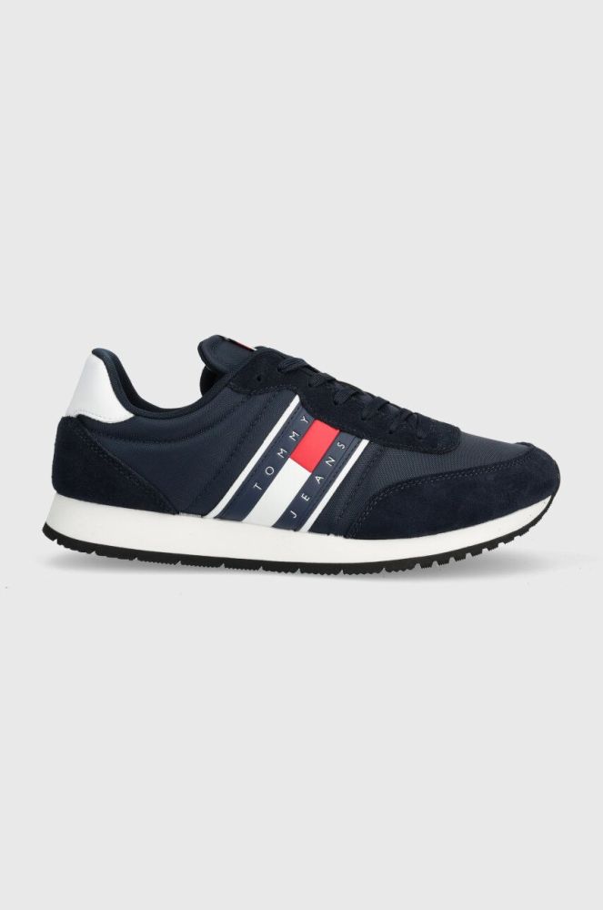 Кросівки Tommy Jeans TJM RUNNER CASUAL ESS колір синій EM0EM01351