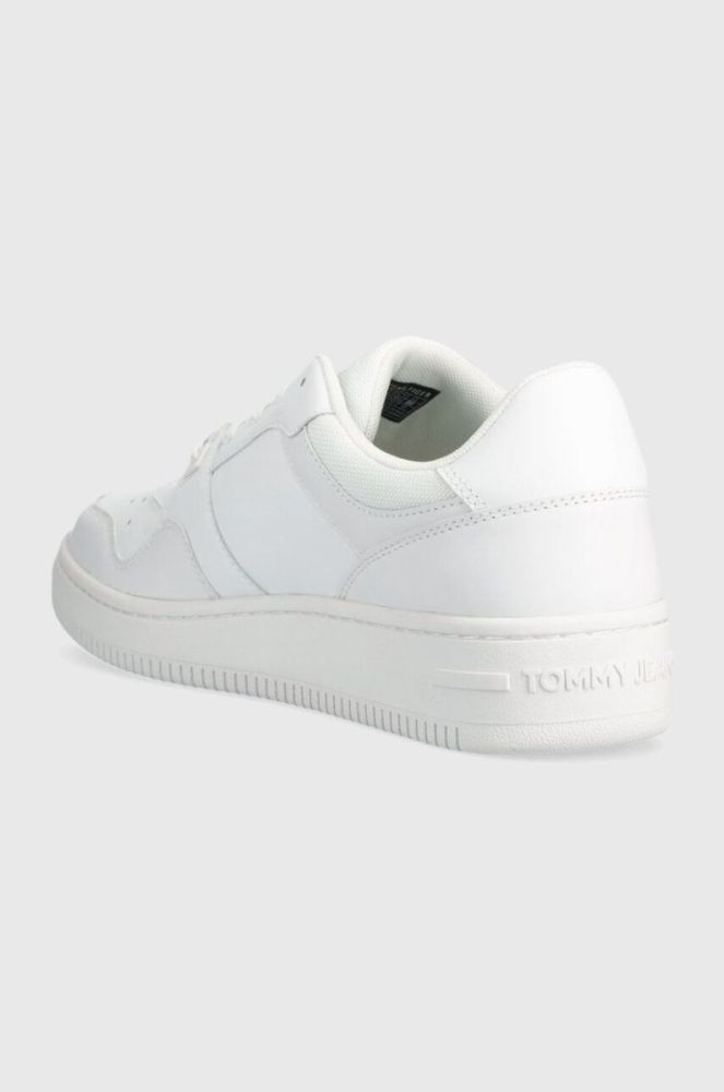 Шкіряні кросівки Tommy Jeans TJM RETRO BASKET ESS колір білий EM0EM01395 фото 3