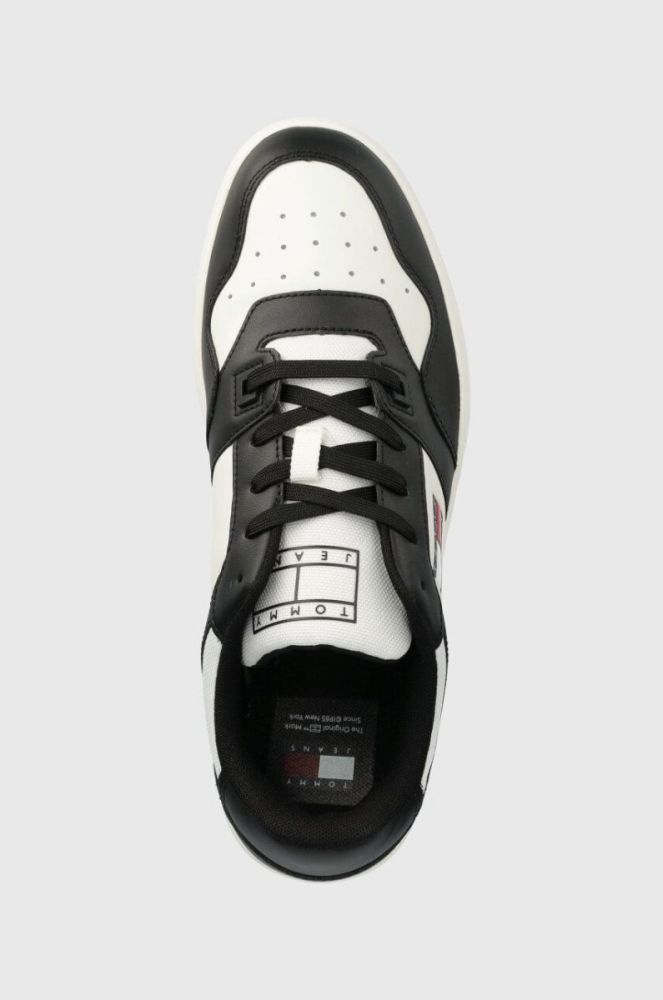 Шкіряні кросівки Tommy Jeans TJM RETRO BASKET ESS колір чорний EM0EM01395 (3690074) фото 4