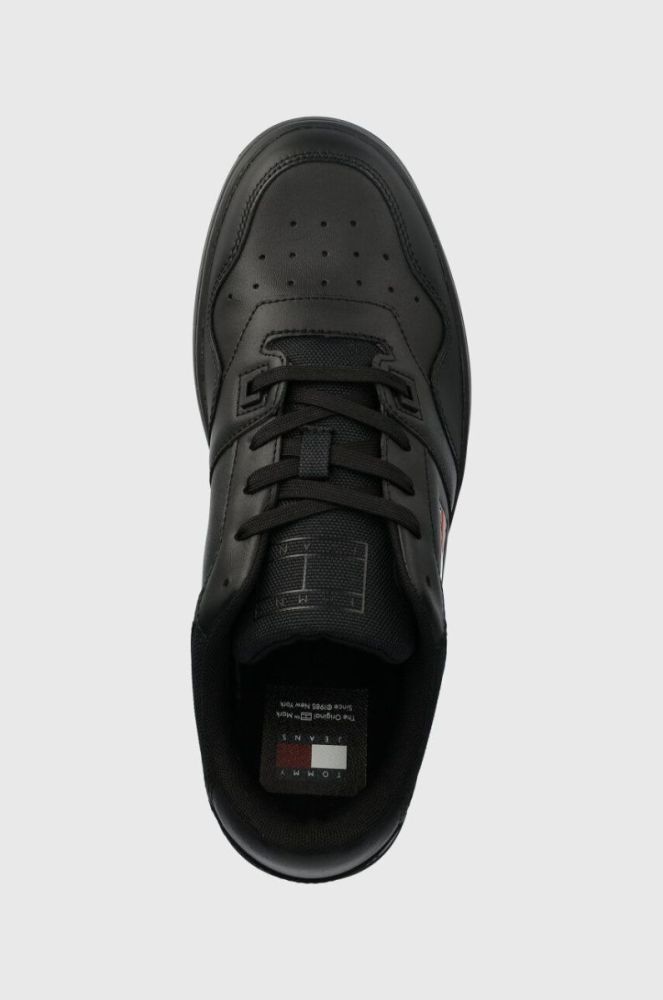 Шкіряні кросівки Tommy Jeans TJM RETRO BASKET ESS колір чорний EM0EM01395 (3690068) фото 4