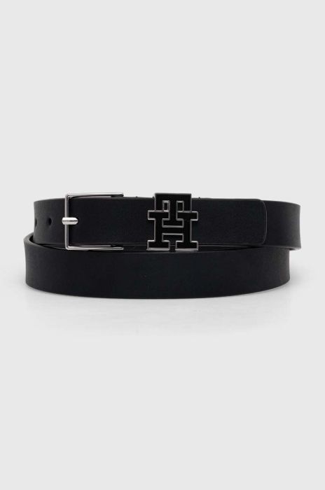 Шкіряний ремінь Tommy Hilfiger жіночий колір чорний (3684451)