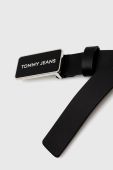 Шкіряний ремінь Tommy Jeans жіночий колір чорний (3684527)