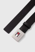 Шкіряний ремінь Tommy Jeans чоловічий колір чорний (3684606)