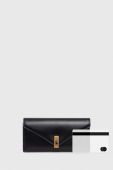 Шкіряний гаманець Polo Ralph Lauren жіночий колір чорний (3630738)