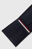Шкіряний гаманець Tommy Hilfiger чоловічий колір синій (3691845)