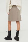 Вовняна спідниця Marc O'Polo колір бежевий mini пряма Вовняна спідниця Marc O'Polo колір бежевий mini пряма