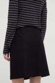 Вовняна спідниця Marc O'Polo колір чорний mini пряма