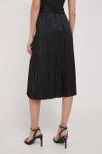 Спідниця Dkny колір чорний midi розкльошена (3655805)