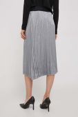 Спідниця Dkny колір срібний midi розкльошена