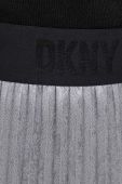 Спідниця Dkny колір срібний midi розкльошена