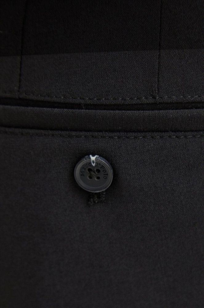 Штани з домішкою вовни Marc O'Polo колір чорний фасон chinos фото 4