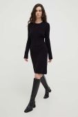 Вовняна сукня Marc O'Polo колір чорний mini розкльошена