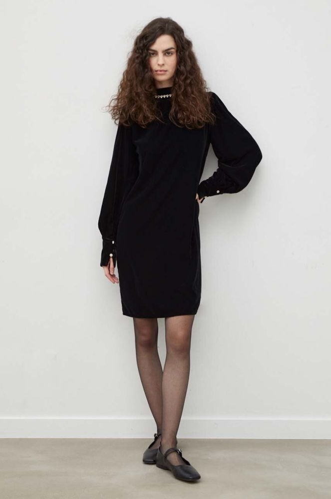 Сукня Bruuns Bazaar колір чорний mini пряма (3657893)