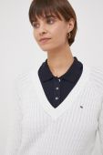 Бавовняний светр Tommy Hilfiger колір білий (3687523)