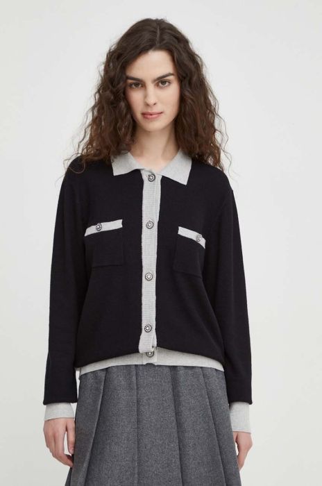 Светр Bruuns Bazaar жіночий колір чорний легкий