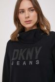 Светр Dkny жіночий колір чорний легкий гольф (3691967)