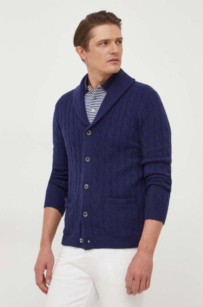 Кашеміровий кардиган Polo Ralph Lauren колір синій (3691990)