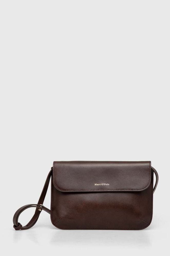 Шкіряна сумочка Marc O'Polo колір коричневий (3689463)